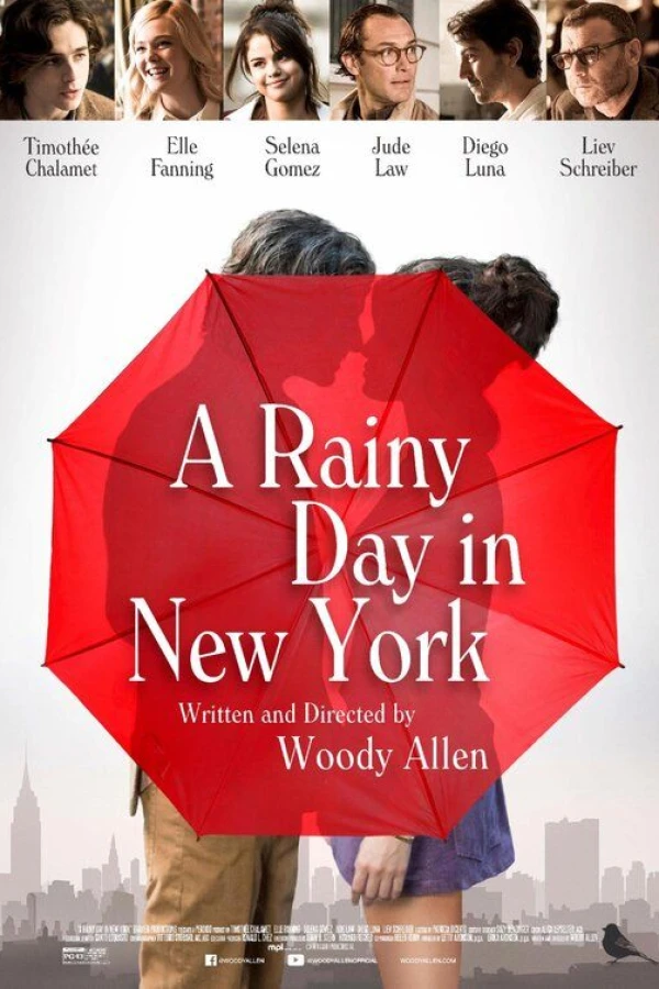 Día de lluvia en Nueva York Poster