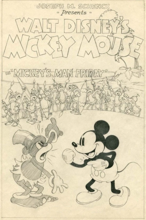Mickey en la isla de los caníbales Póster